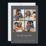 4 Photo template<br><div class="desc">Four photograph flat cards. Personalised with your own 4 photographs and text from Ricaso .. add your own details to these stunning cards that will make an impression - suitable for many uses including Christmas,  Birthdays,  Weddings,  and much much more</div>