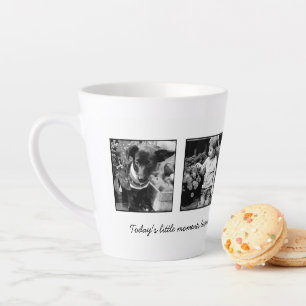 4-Photo Template Personalised Latte Mug