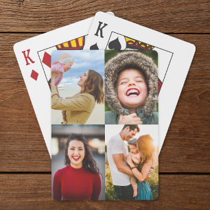 4 Photo Template Playing Cards