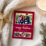 4 Photos Collage Merry Christmas Modern Holidays Postcard<br><div class="desc">4 Photos Collage Merry Christmas Modern Holidays Postcard</div>