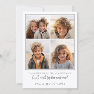 4 Photos - Family Reunion Memories Holiday Card