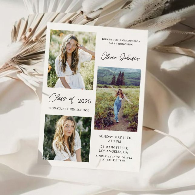 4 Photos Graduation Announcement  (Creator Uploaded)