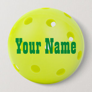 4" Pickleball Nametag Button