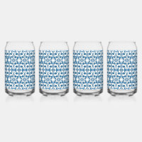 4 Piece Glass Set | Bohemian Blues
