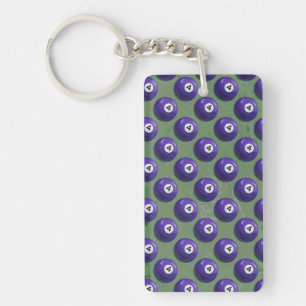 4 Pool Ball Pattern Key Ring