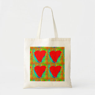 4 red hearts Thunder_Cove Tote Bag