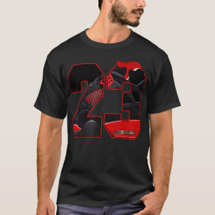 4 Red Thunder To Matching Number 23 Retro Red Thun T-Shirt