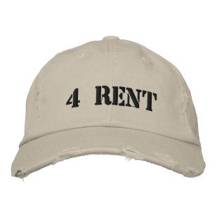 4 rent embroidered hat