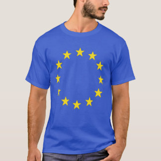 4 Royal blue EU stars front/ 28 nations back T-Shirt