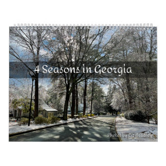 4 Seasons in Georgia Calendar