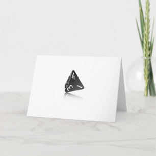 4-sided Die Card