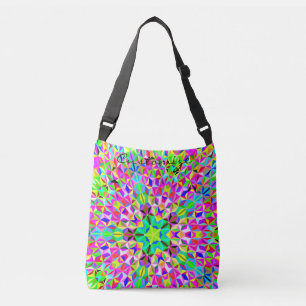 4 sided polygon star Thunder_Cove multi-colour Crossbody Bag