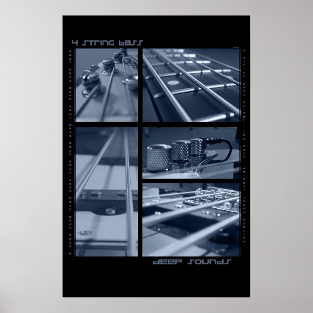 4-String Bass-Guitar Poster (Front)