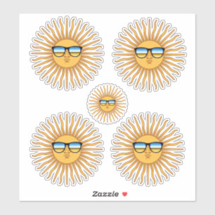 4 Sun in Shades Decals