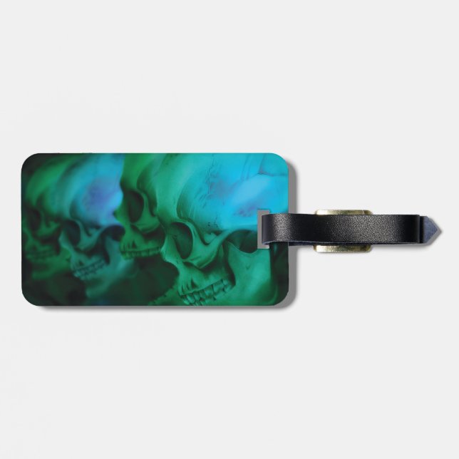 4 Toxic Skulls Luggage Tag (Back Horizontal)