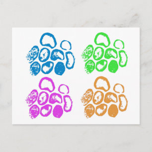 4 Virus motifs - Postcard