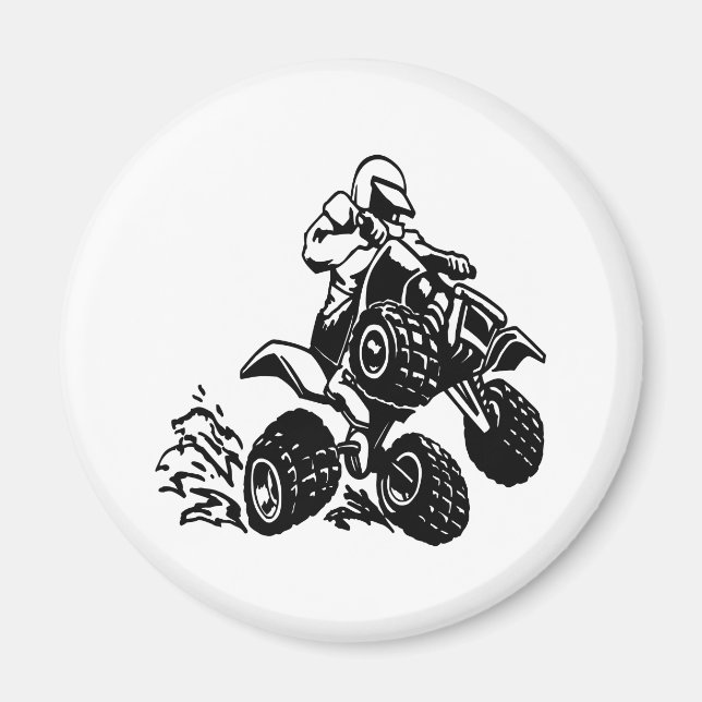 4 Wheel Quad Racing Magnet (Front)
