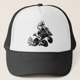 4 Wheel Quad Racing Trucker Hat