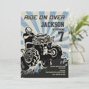 4 Wheeler Birthday Invitation / Motocross / Sport