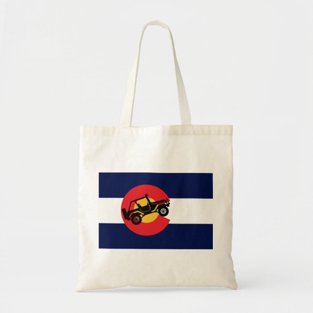 4-Wheeler-in-CO-Flag-2 Tote Bag (Front)
