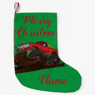 4-wheeler mud truck Thunder_Cove Small Christmas Stocking