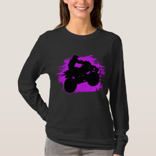 4 Wheeler Quad Bike Pink ATV Riding Gift Women Gir T-Shirt