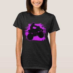 4 Wheeler Quad Bike Pink ATV Riding Gift Women Gir T-Shirt