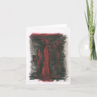 4" X 5.6" Folded Note Card - "ENIGMA"