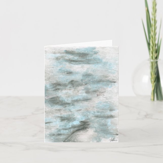 4" x 5.6" folded note card - "Erosion" (Front)