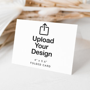 4" x 5.6" Folded Thank You Cards