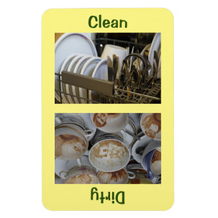 4" x 6" Clean/Dirty Dishes Dishwasher Magnet