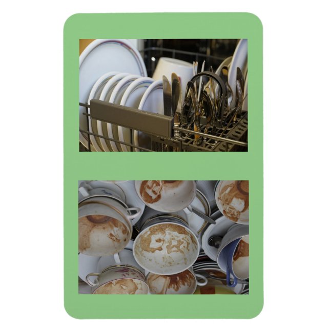 4" x 6" Clean/Dirty Dishes No Text Dishwasher Magn Magnet (Vertical)