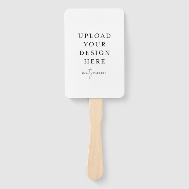 4" x 6" Fan Wedding Program (Front)