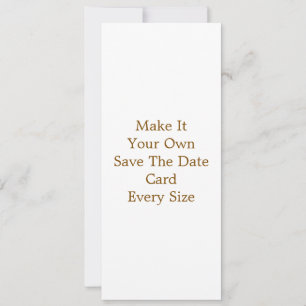 4" x 9.25" Save The Date Card
