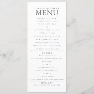 4" x 9" Poppy Seed Menu