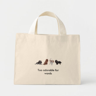 4 x King Charles Cavalier Spaniel Tote bag
