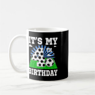 4 Year Old Boy It's My 4th Birthday Soccer Theme P Coffee Mug