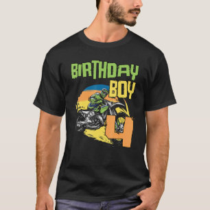 4 Year Old Dirt Bike Birthday Party Motocross Mx T-Shirt