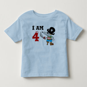 4 year old pirate birthday boy toddler T-Shirt