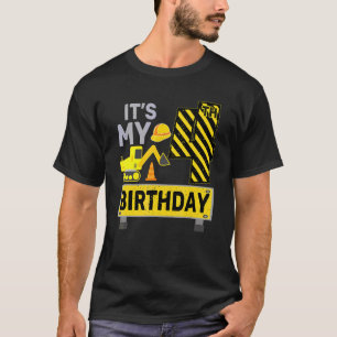 4 Years Old Boy It's My 4th Birthday Construction  T-Shirt