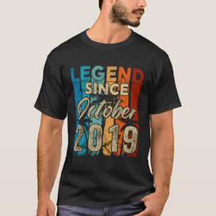 4 Years Old Gifts 4Th Birthday Boy Legend Since Oc T-Shirt