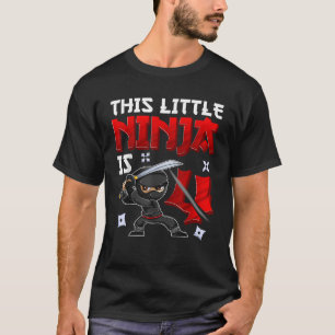 4 Years Old Toddler Birthday Tee This Little Ninja