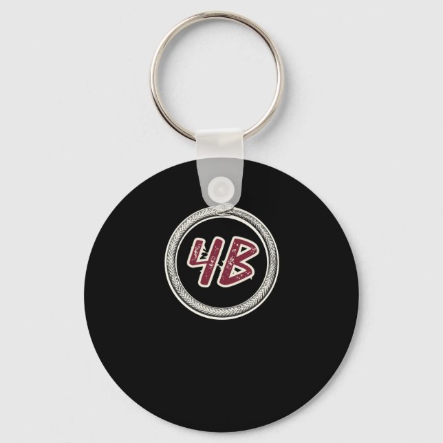 4b Movement Ouroboros Snake #4b Sticker  Key Ring (Front)