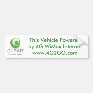 4G2GO WiMax Bumper Sticker
