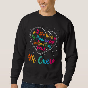 4K Crew Appreciation Week Back to School Heart Sweatshirt