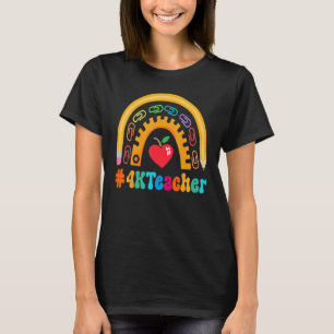 4K Teacher Appreciation Week Back to School 100th  T-Shirt