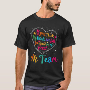 4K Team Appreciation Week Back to School Heart T-Shirt