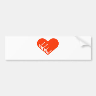 4love bumper sticker