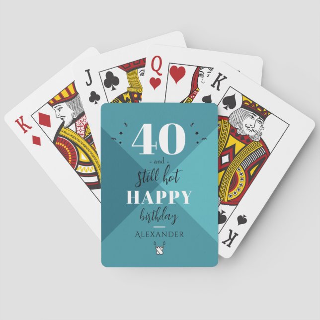 4O and still hot Playing Cards (Back)