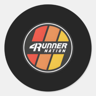 4Runner Nation Trd Stripe Badge Classic Round Sticker